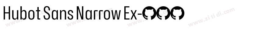 Hubot Sans Narrow Ex字体转换